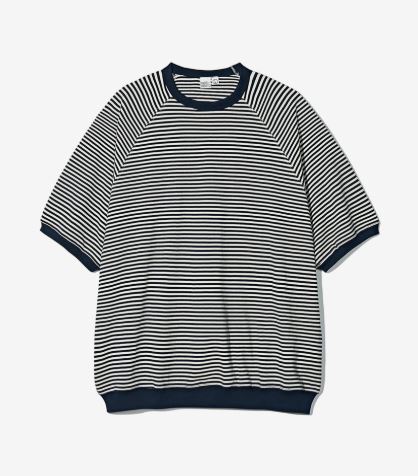 PARTIMENTOのStriped pullover half tee