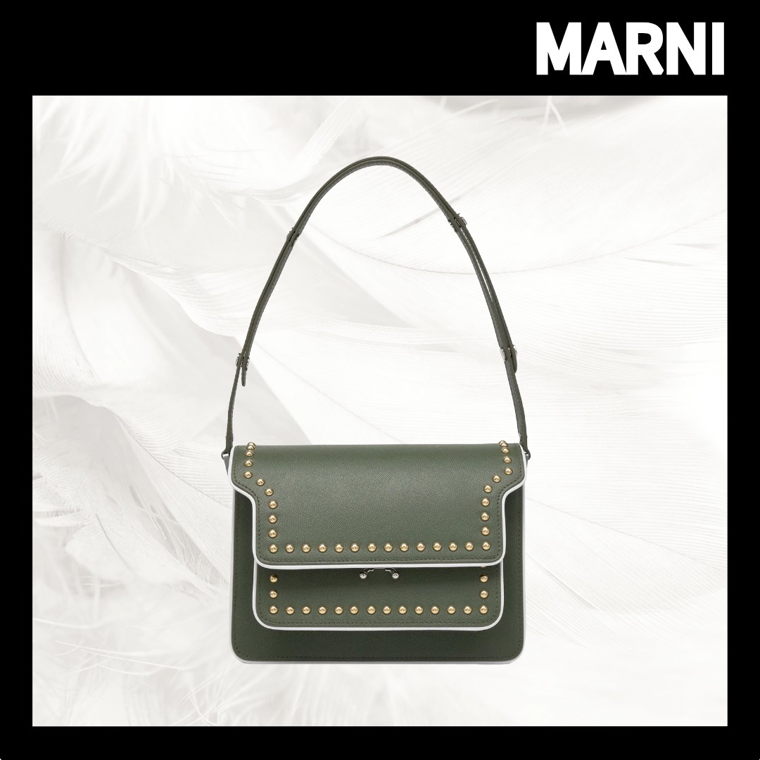 【MARNI】Medium Calfskin Trunk Shoulder Bag/全国送料込み