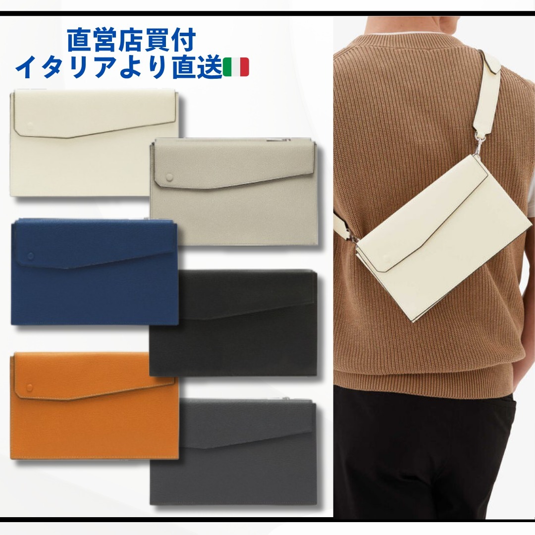 セレブ御用達【Valextra】ポケット メッセンジャー ショルダー