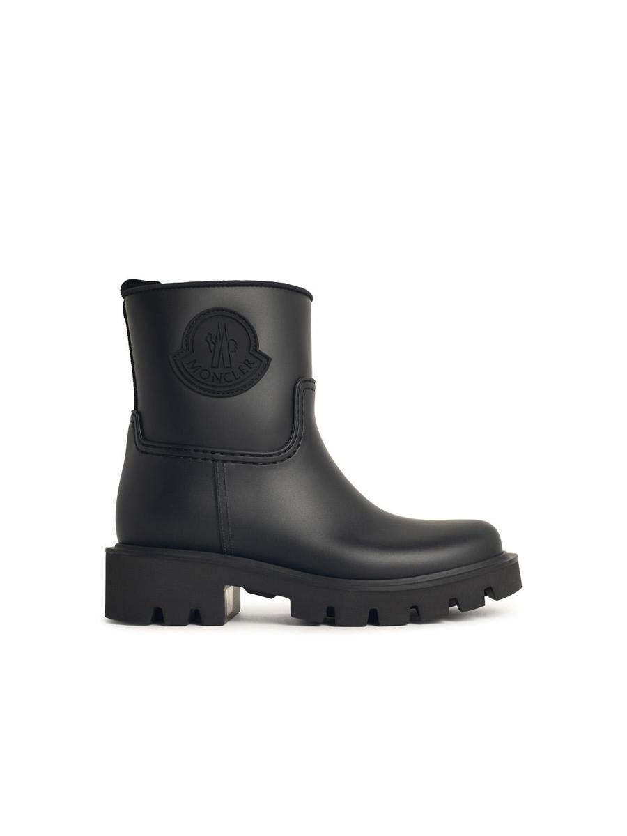 【関税＆送料込み】Moncler 'Kickstream' Black Pvc Rain Boot