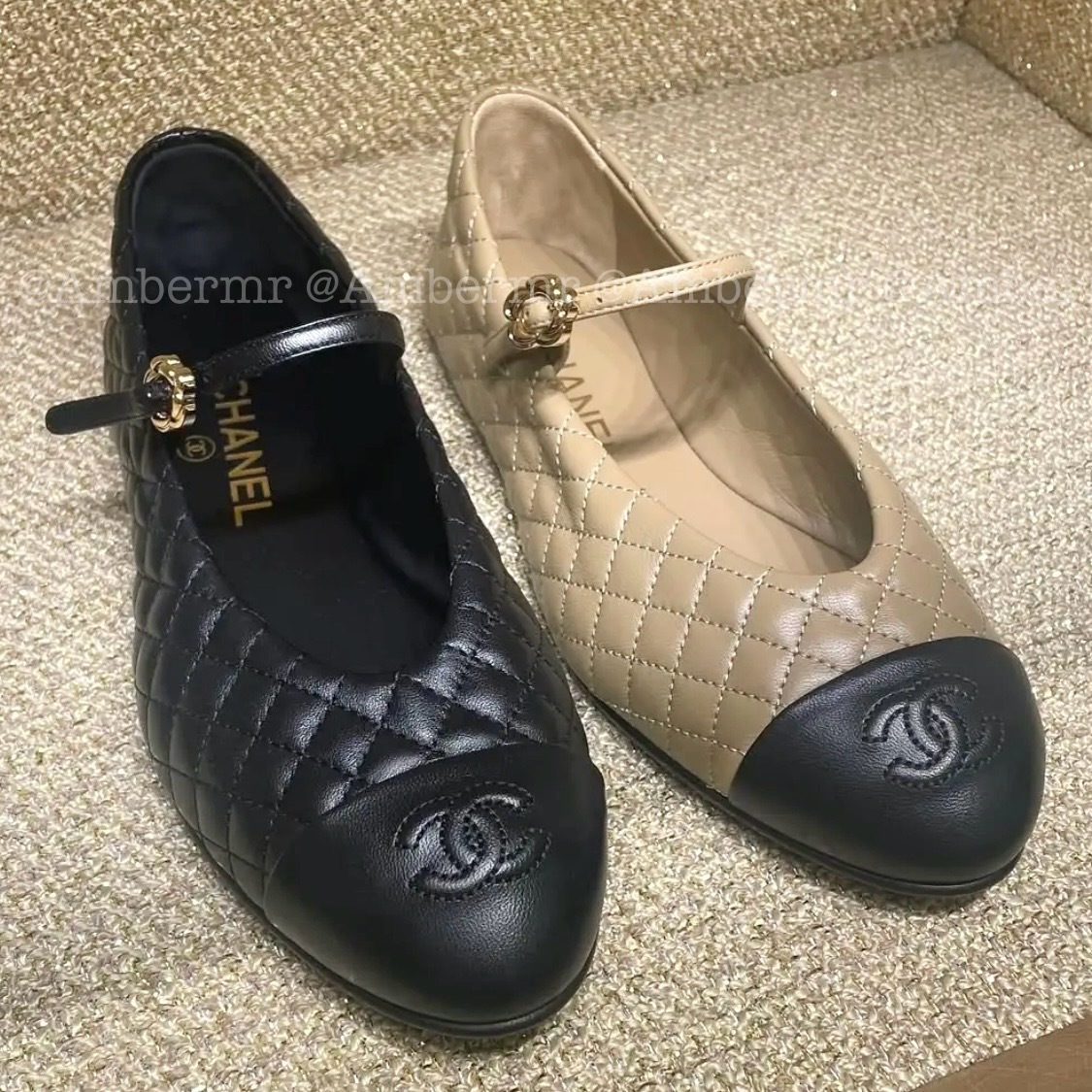 25A CHANEL CC メリージェーン キルティングが素敵なシューズ