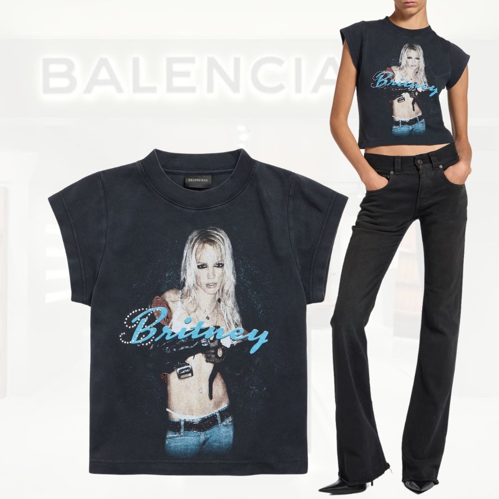 送料込+BALENCIAGA+BalenciagaMusic BritneySpearsSeriesTシャツ