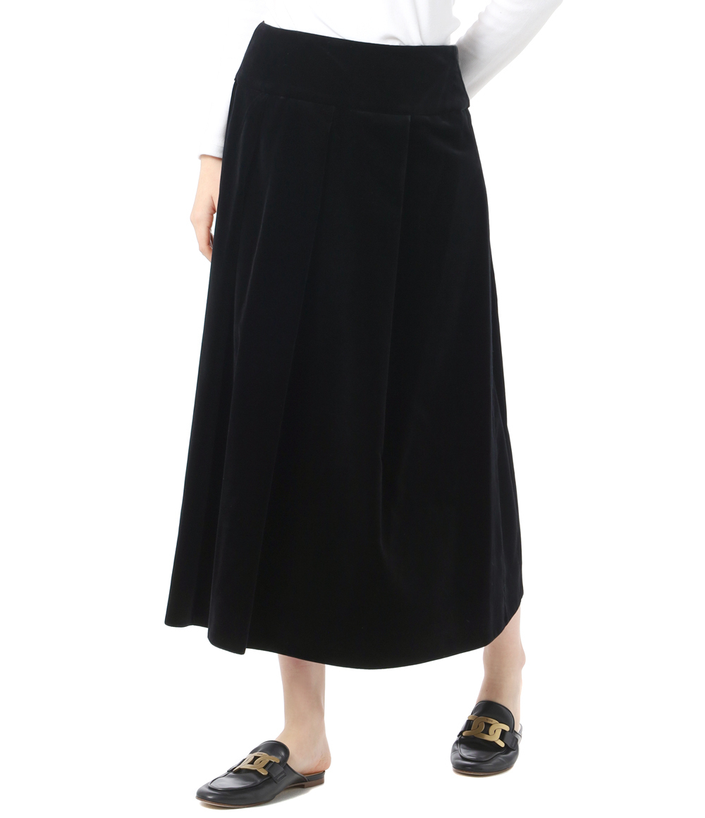 ★Max Mara★ファラギ コットン ベルベット ミディ スカート