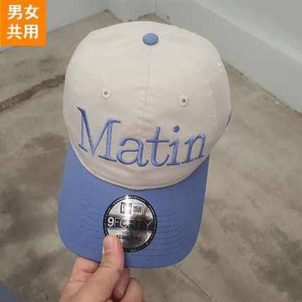 Matin Kim】マーティンキム WASHED DENIM CIRCLE LOGO CAP