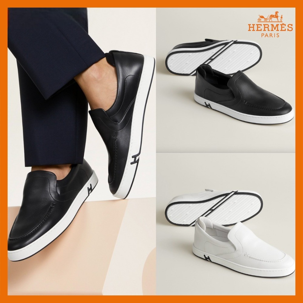 上品×クール【HERMES】スニーカー スリッポン《キディ》Kiddy