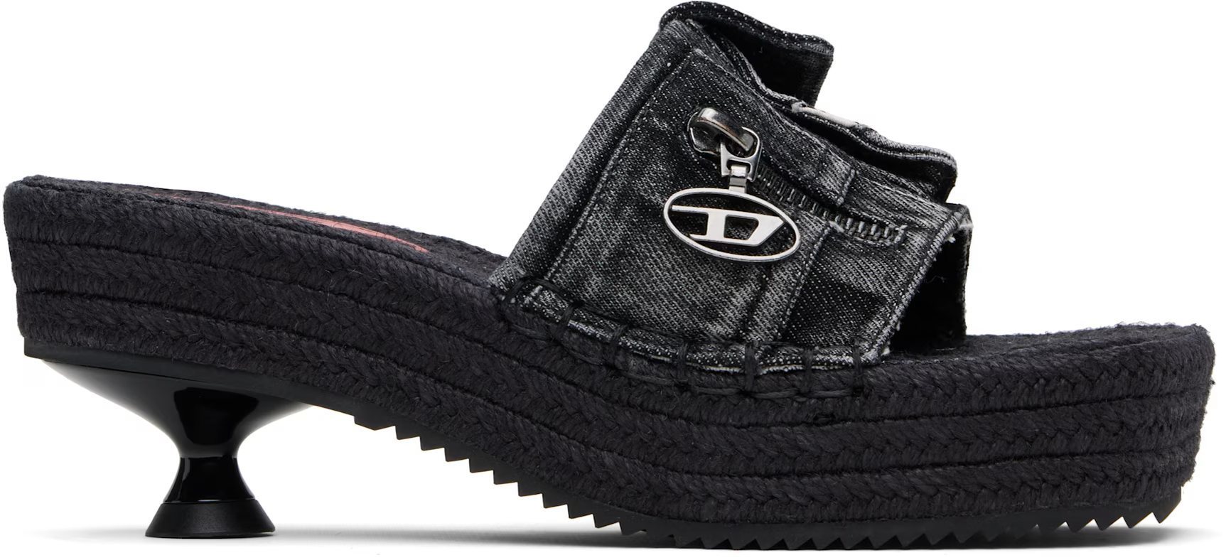 ★Diesel★ ブラック ヒールサンダル