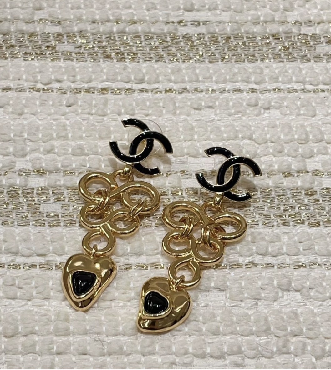 《ゴージャス☆》CHANEL ピアス ココマーク メタル & レジン 25A