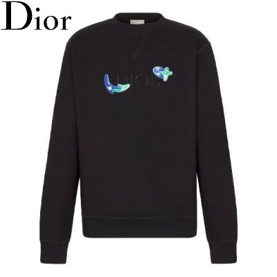 DIOR ディオール ロゴプルオーバースウェットシャツ ブラック