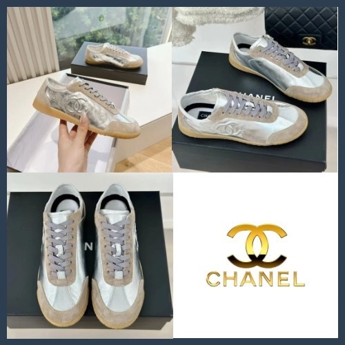 【ラメの陰影が美しい♡】CHANEL クランプルドスニーカー