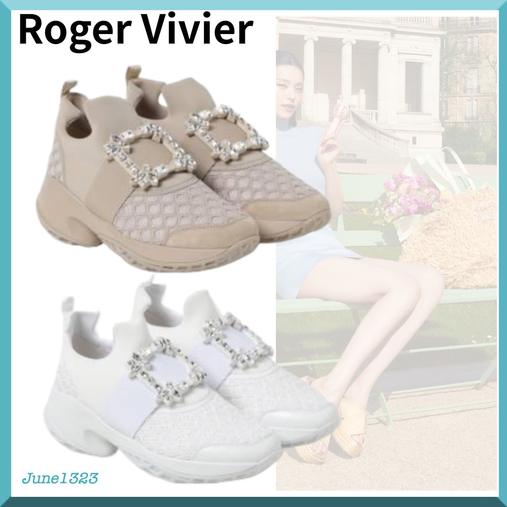 国内配送【Roger Vivier 】ヴィヴ ラン ファブリック スニーカー