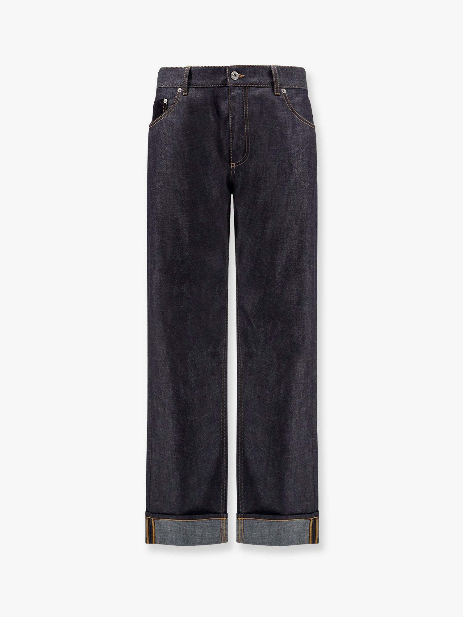 デニム・ジーパン BOTTEGA VENETA Wide leg jeans with turn ups