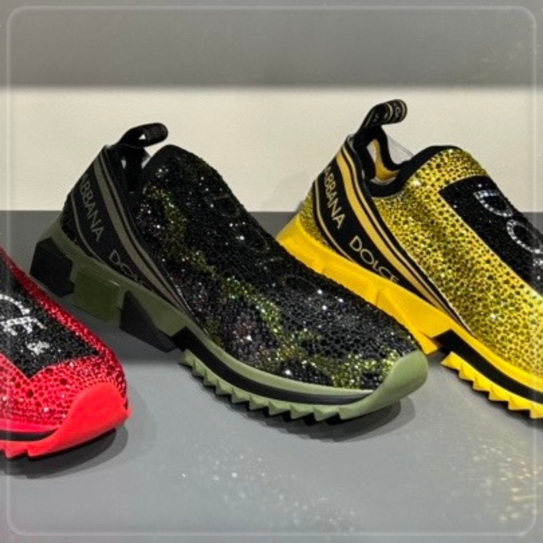 【DOLCE&GABBANA】SORRENTO ラインストーン スニーカー 国内限定