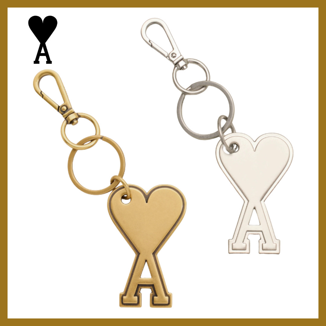 ハートロゴが目を引く◎【AMI PARIS】Ami de Coeur キーリング