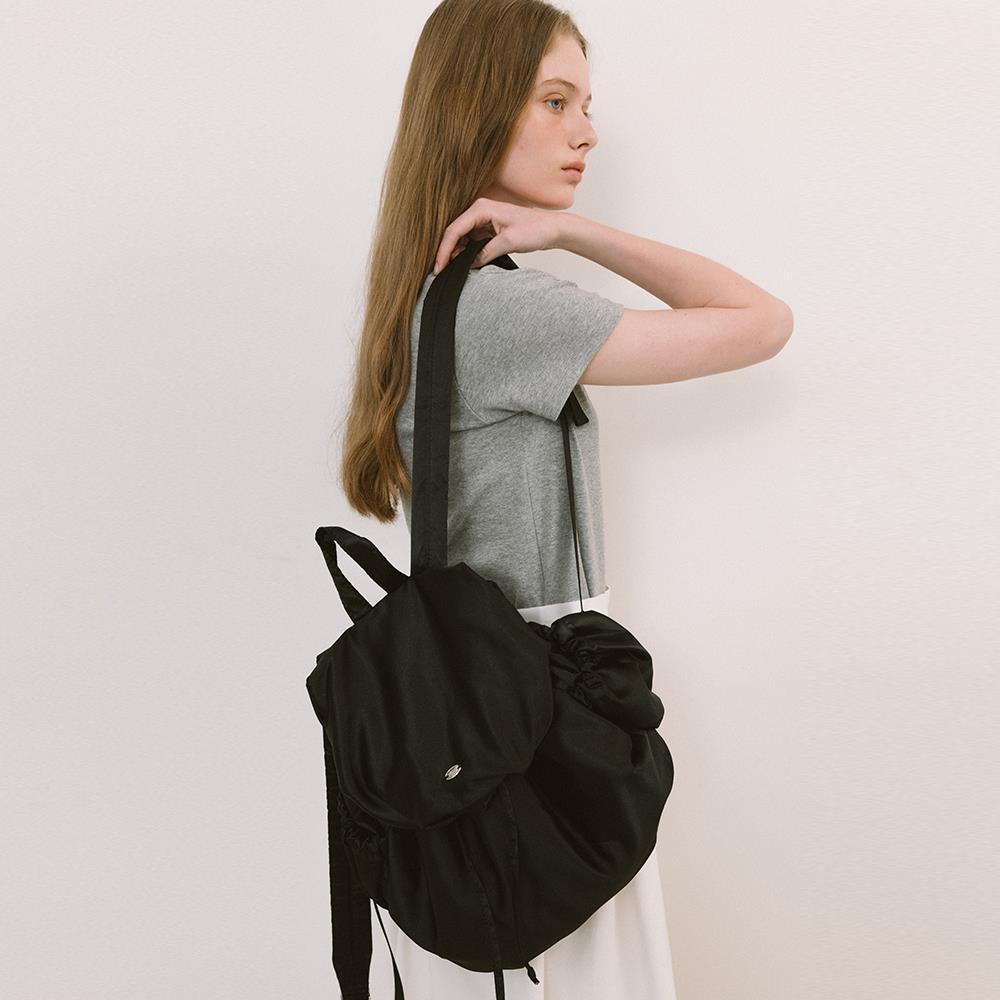 ★LAMINEZ★ Shine Sliver Backpack Black