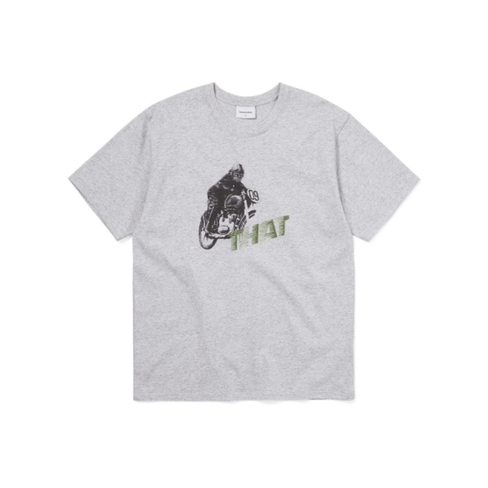 ★thisisneverthat★ Motorcycle Tee Heather Grey TN251TTSST32