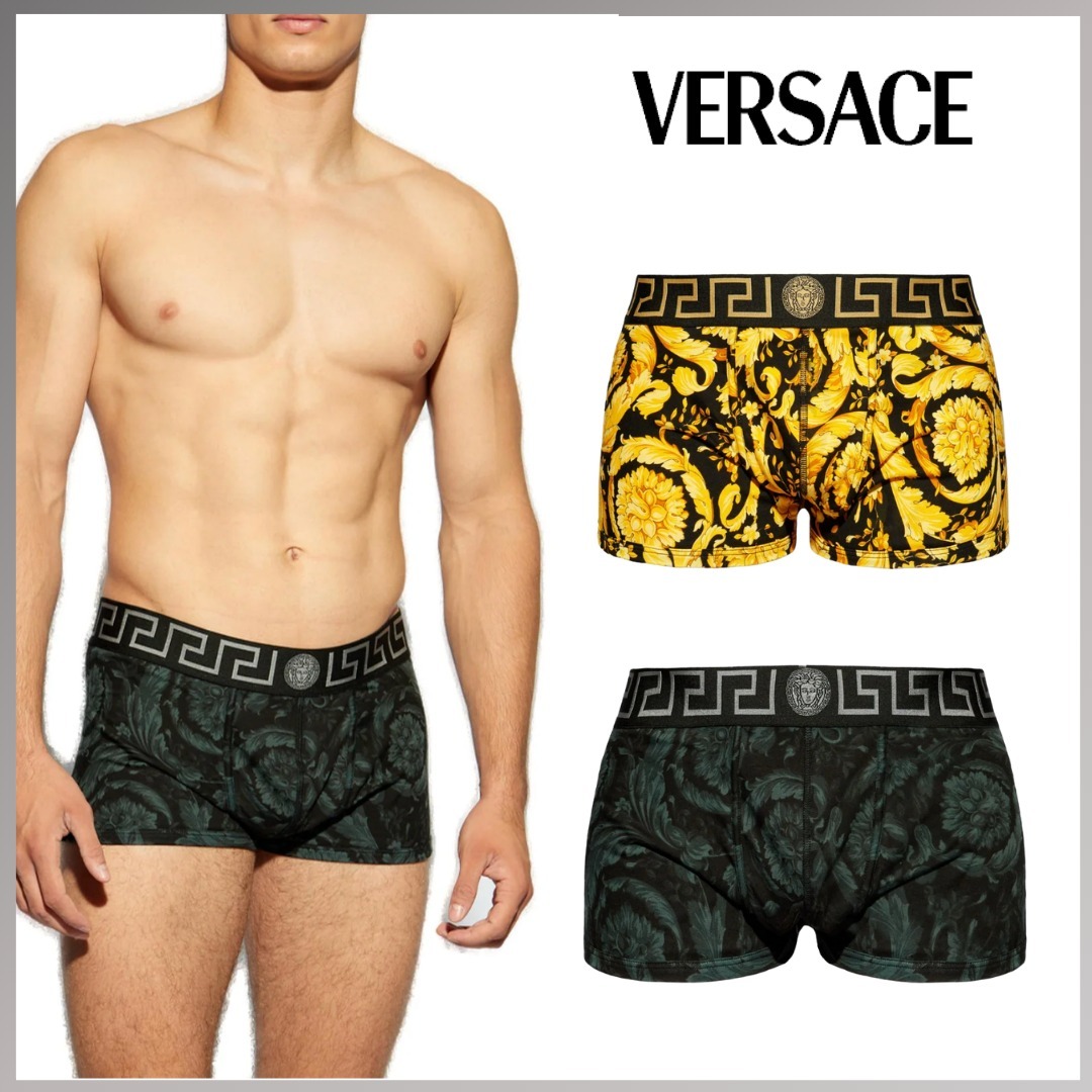 【VERSACE】パターンプリント ボクサーパンツ コットン