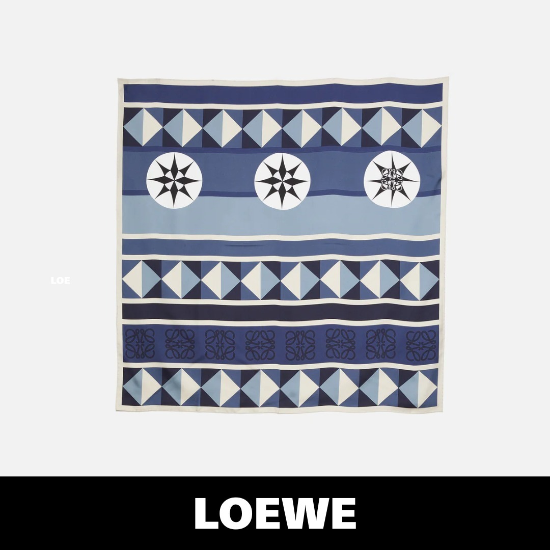【税関/送料込】LOEWE ★ シルクスカーフ