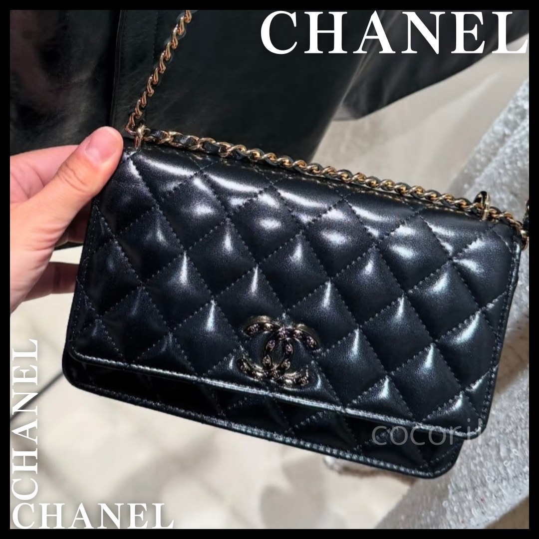 25A【大人の女性らしいデザイン】◆CHANEL◆チェーンウォレット