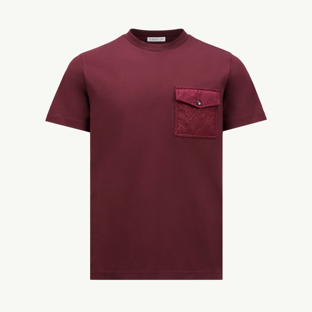 Moncler TシャツMonogram Cotton T-Shirt With Pocket 関税込