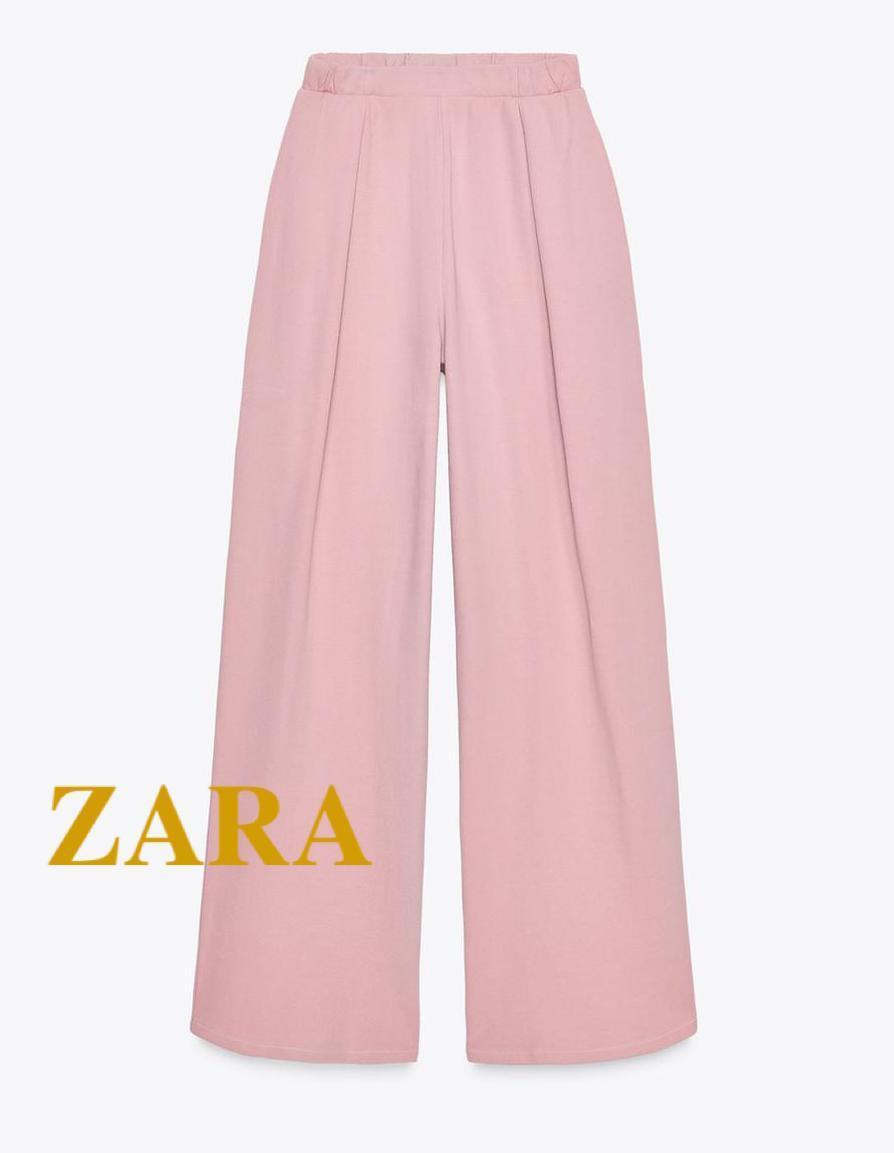 ☆ドイツ発*ZARA*ウォッシュ加工インターロックワイドパンツ/D☆
