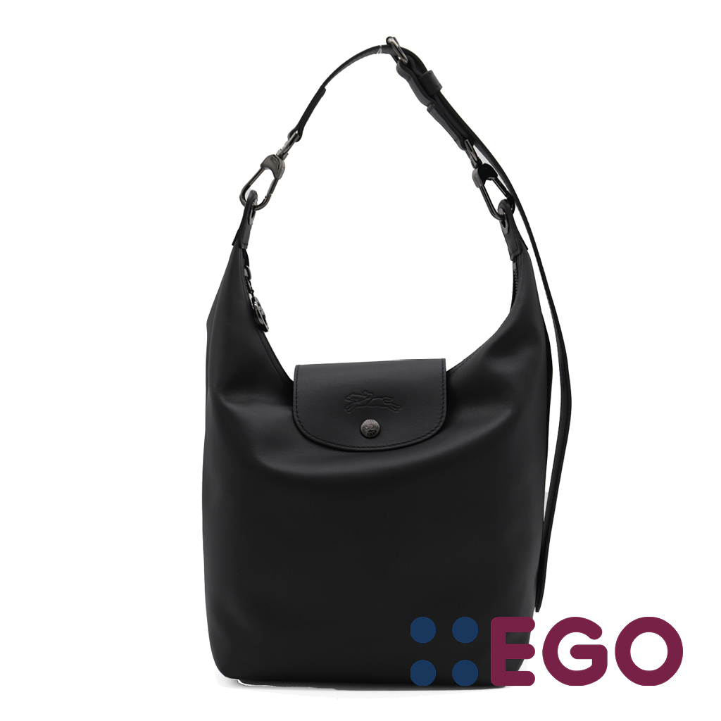 ショルダーバッグ・ポシェット BLACK LEATHER SHOULDER BAG