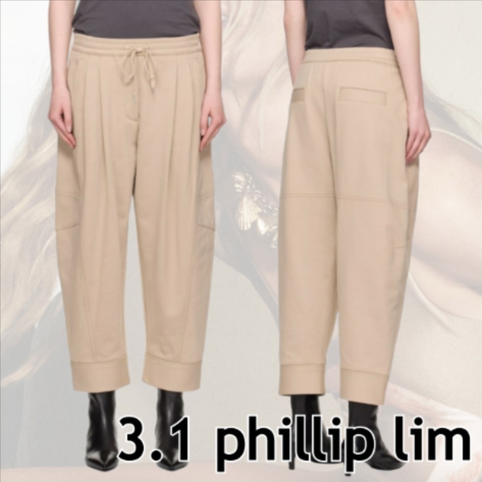 【3.1 Phillip Lim】カーブド ワイドレッグ クロップド パンツ
