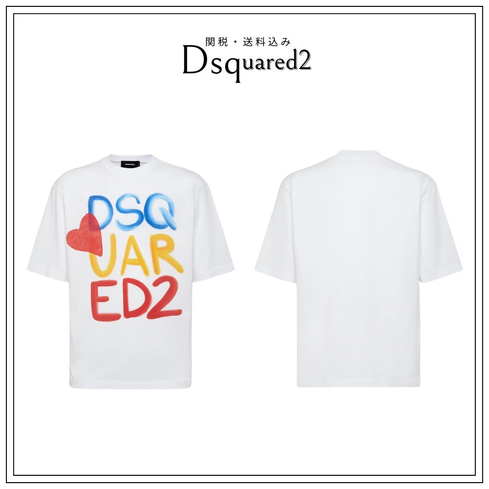 Tシャツ・カットソー Dsquared2 Summer Lovers Loose Fit Colourful Logo T-Shirt