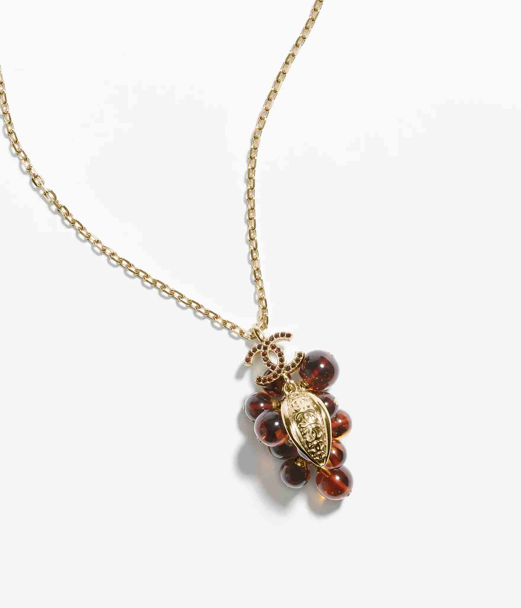 《25A》CHANEL 国内発送 新作 葡萄モチーフチャームネックレス