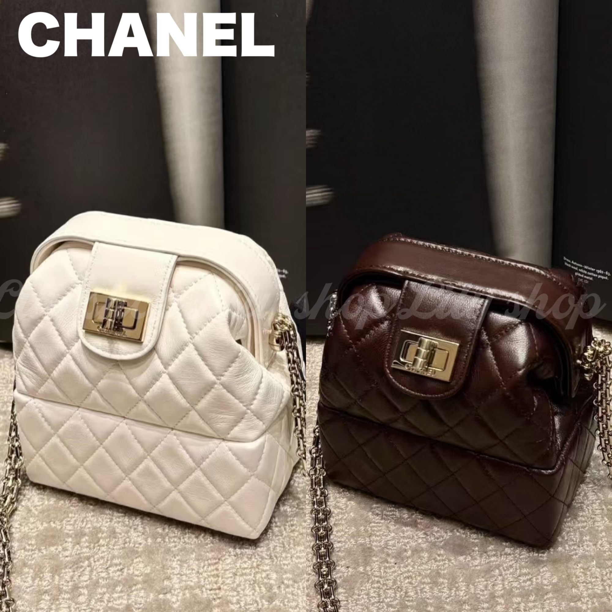 人気の可愛いサイズ♡CHANEL チェーンクラッチバッグ