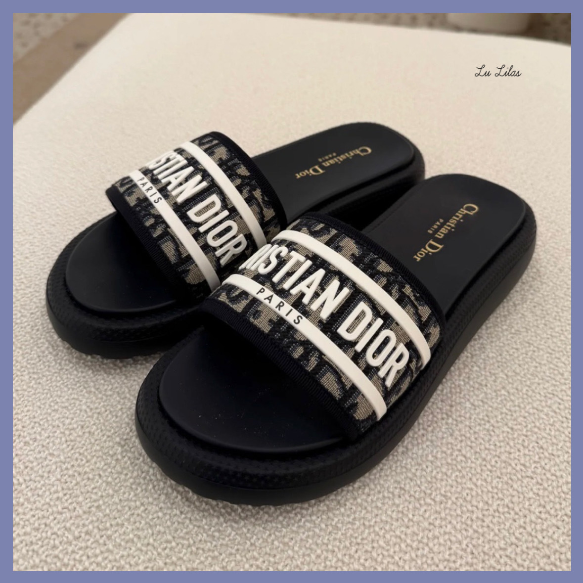 【洒落てるのに楽ちん♪】DIOR Dway スライド サンダル