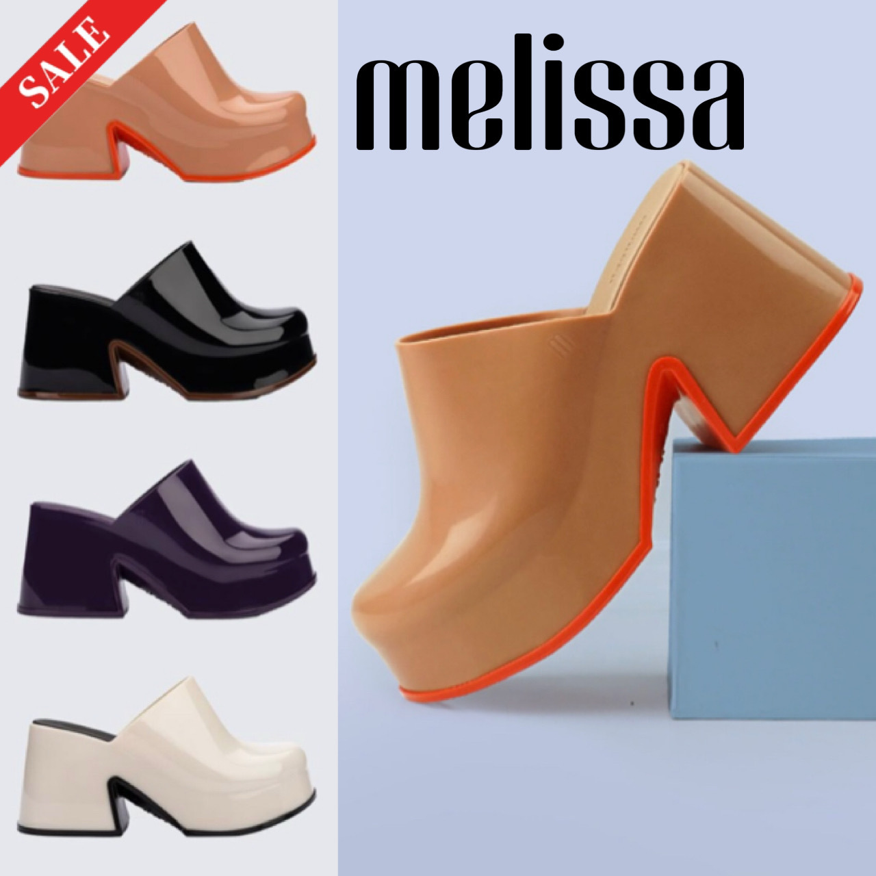 【数量限定再入荷！】安定感◎Melissa 厚底ハイヒールミュール