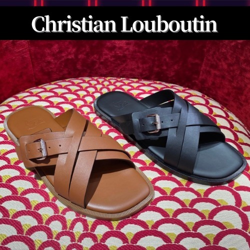 Christian Louboutin◆Emircross カーフレザー サンダル