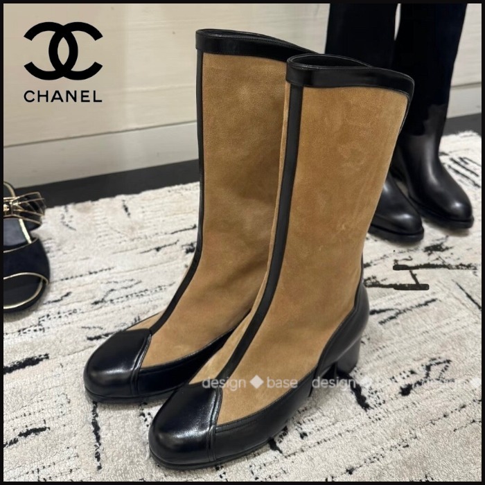 ★大人目エレガント【 CHANEL 】ロング ブーツ
