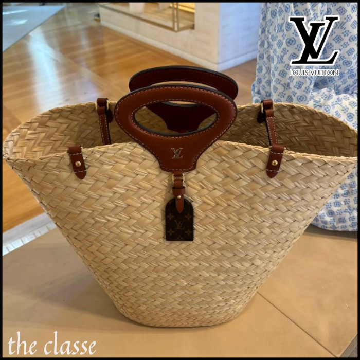 【夏らしく涼しげ♪】軽量で収納力◎ LouisVuitton トートバッグ