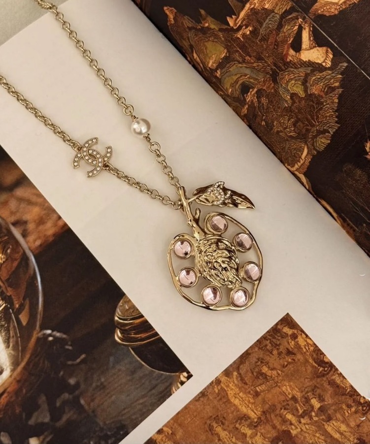 《25A》CHANEL 国内発送 シャネル ゴールド×ピンク ネックレス