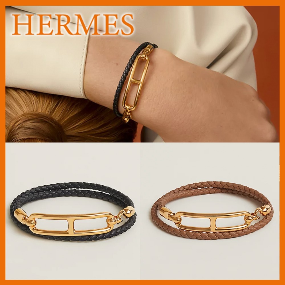 【日常に映える☆】Hermes Roulis ダブルトゥール ブレスレット