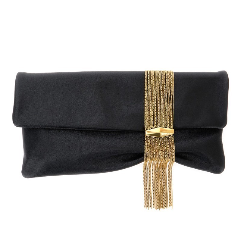 クラッチバッグ Jimmy Choo FW25 ZANDRA (ZANDRADHT BLACKGOLD)