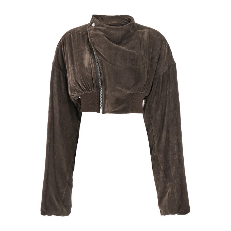 ブルゾン RICK OWENS FW25 HOLLYWOOD CROPPED FLIGHT (RP02E4740 V78)