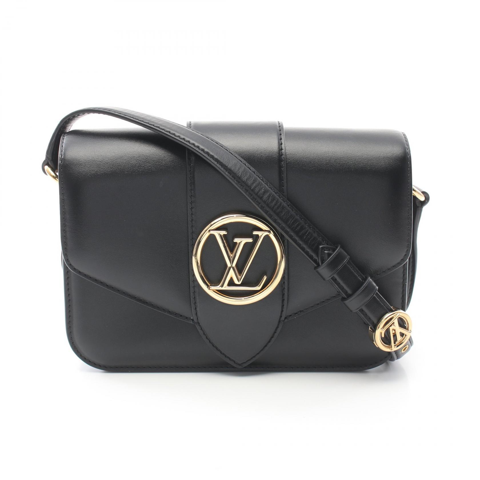 ルイ・ヴィトン LV ポント9 レザー ショルダーバッグ