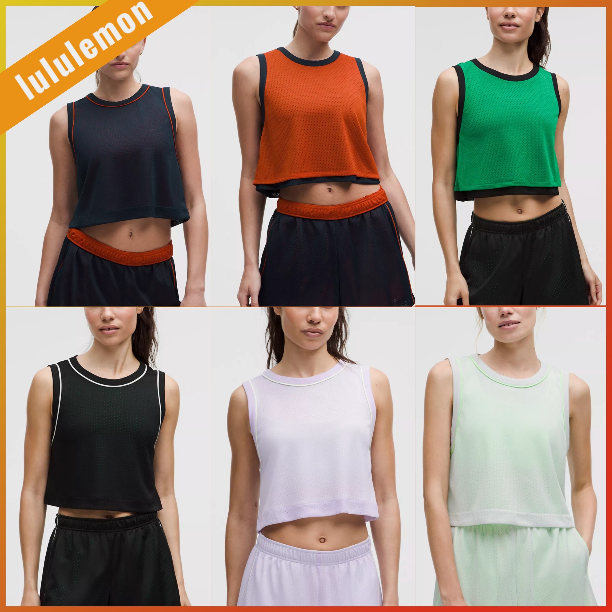 lululemon☆リバーシブル・トレーニング・メッシュタンクトップ