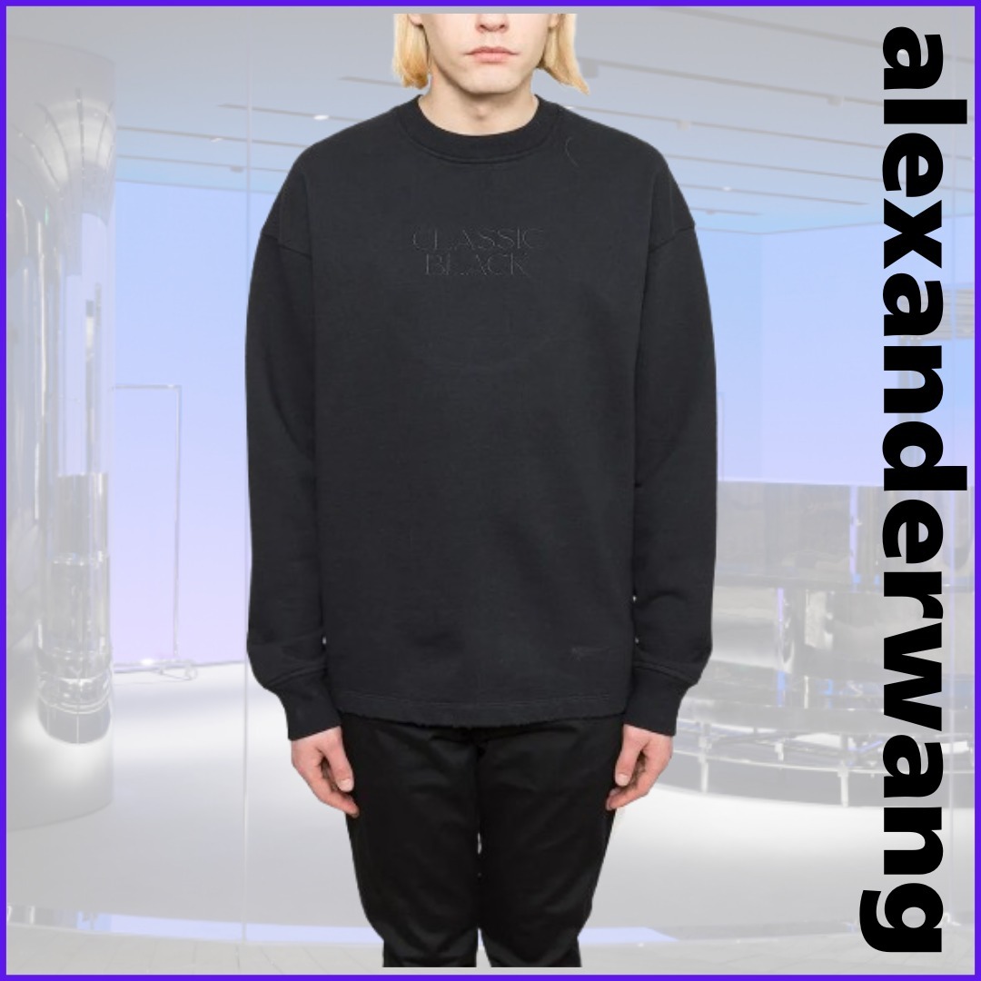 AlexanderWang 長袖クルーネックスウェットシャツ