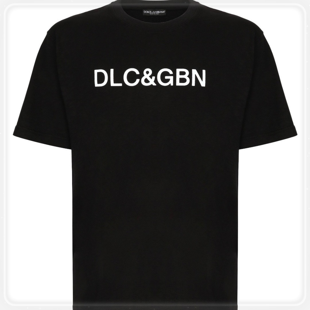 【DOLCE&GABBANA】ロゴTシャツ クルーネック 半袖 コットン