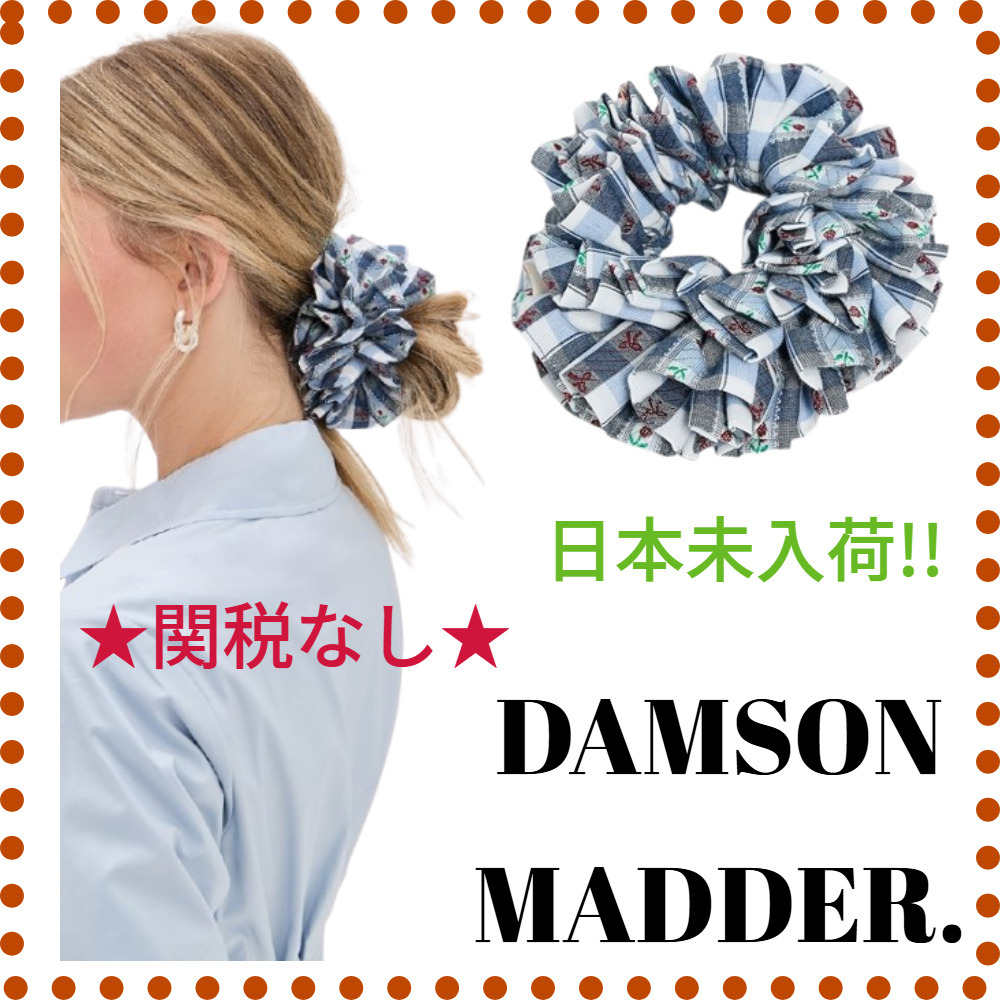 関税なし★DAMSON MADDER.★ガーターシュシュ