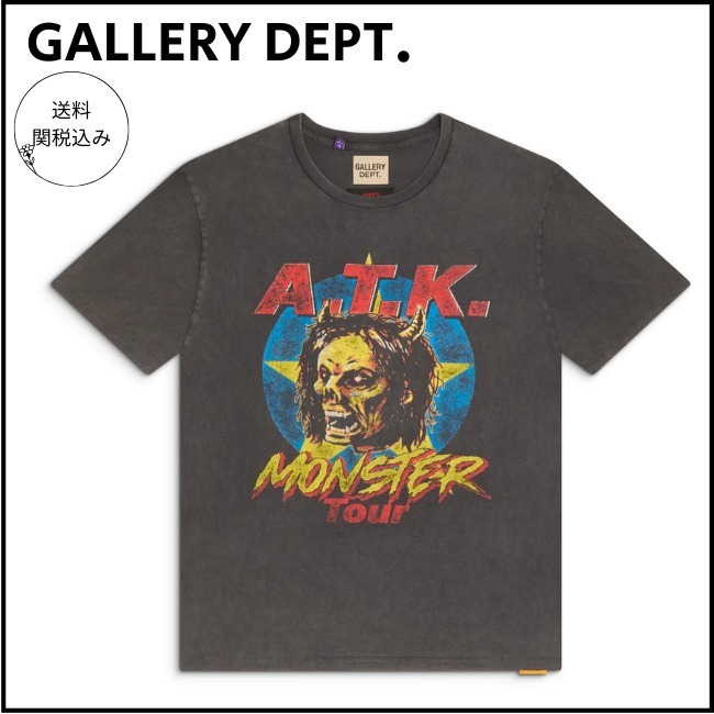 送料関税込【GALLERY DEPT.】ATK モンスターツアーTシャツ