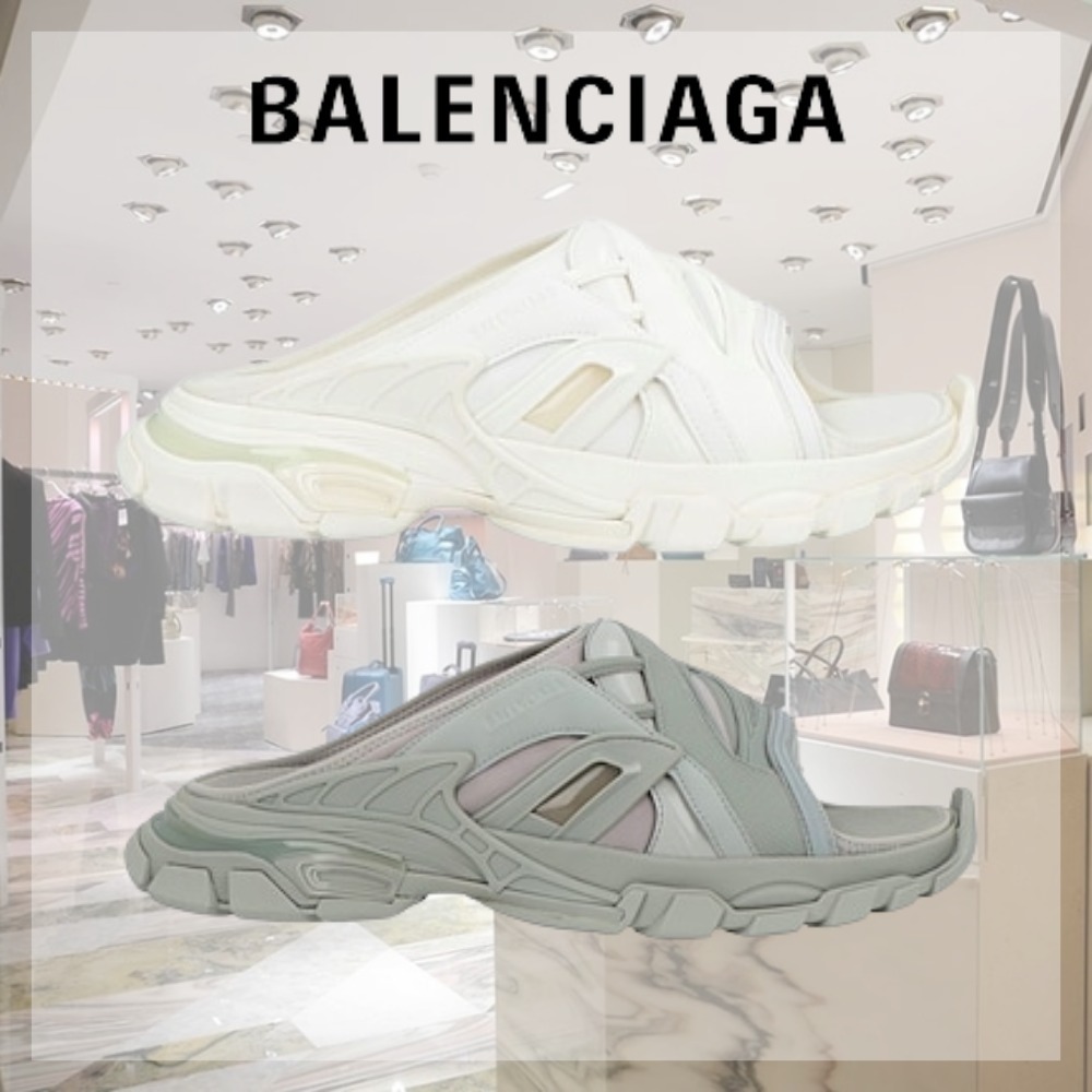 BALENCIAGA* バレンシアガ ラバーサンダル スクエアヒール