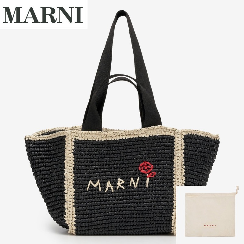 MARNI★24FW★マクラメ Sillo スモール ショッパートートバッグ