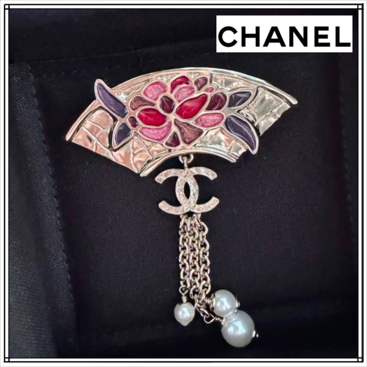 《和のテイスト☆胸元華やか》CHANELブローチ 花