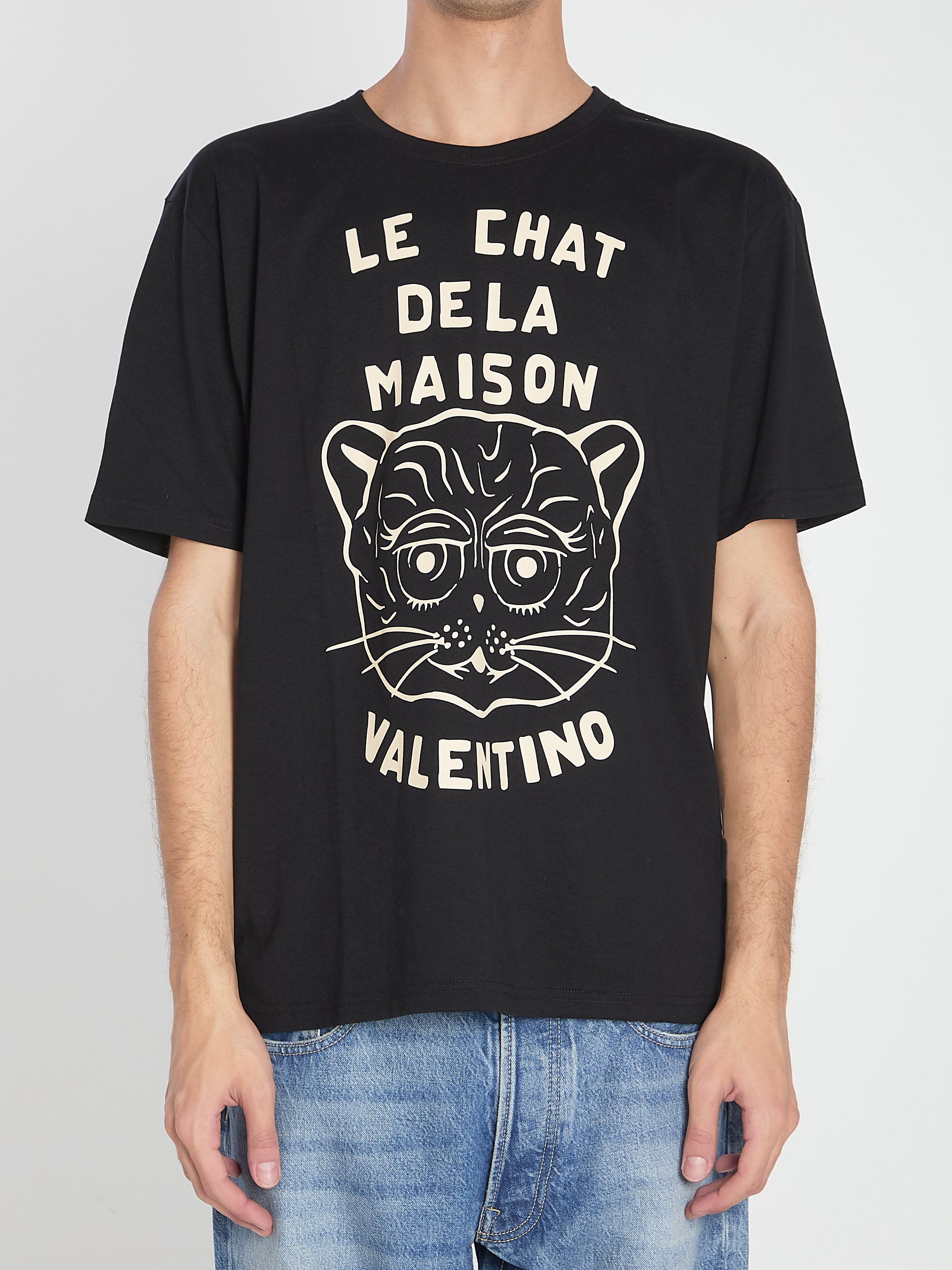 【関税&送料込】Valentino Garavani Chat De La Maison T-Shirt