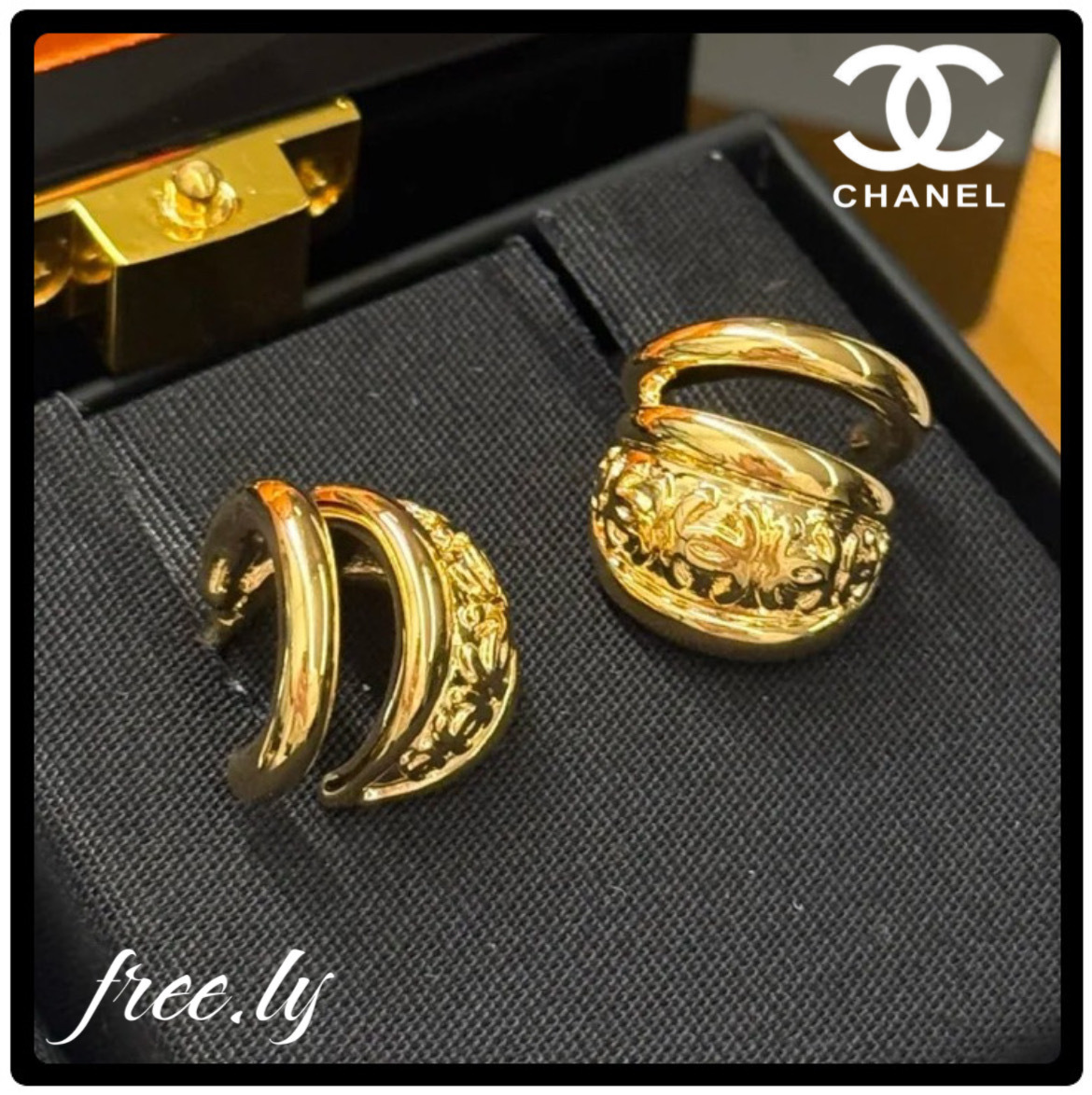 【重なりが奏でるラグジュアリーのかたち】CHANEL ピアス