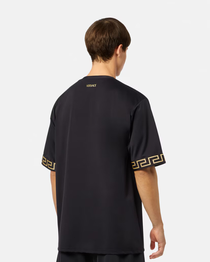 Versace★素敵！\"Greekkey\" Greca Gym/beach T-Shirt